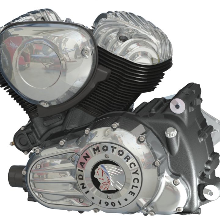 CAD Model of Indian Thunderstroke 111 Engine